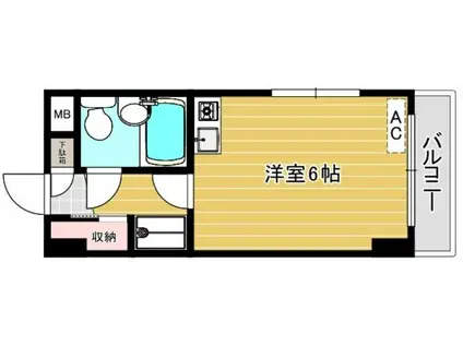 リファレンス浮間(ワンルーム/4階)の間取り写真