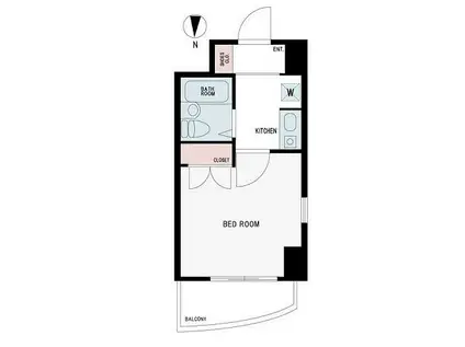 ダイホープラザ西荻窪(1K/3階)の間取り写真