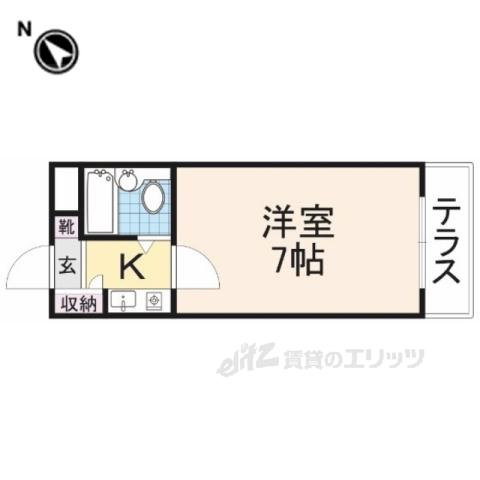ラベルメイゾン(ワンルーム/1階)の間取り写真