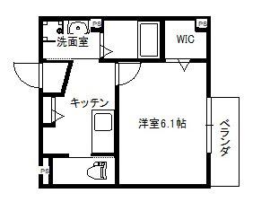 シティウェアハウス(1K/2階)の間取り写真