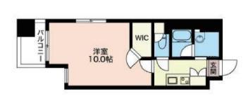 LASANTE恵比寿(1K/3階)の間取り写真