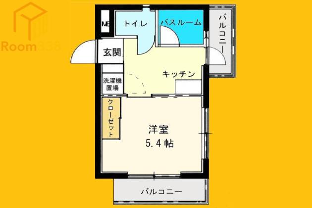 インプリミール中野坂上(1K/1階)の間取り写真