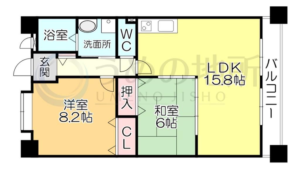 R-BLD03(2LDK/2階)の間取り写真