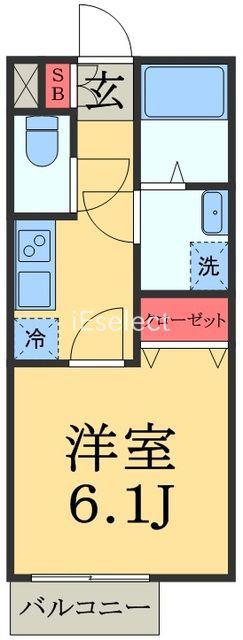 VILLAGE 響 二号館(1K/2階)の間取り写真