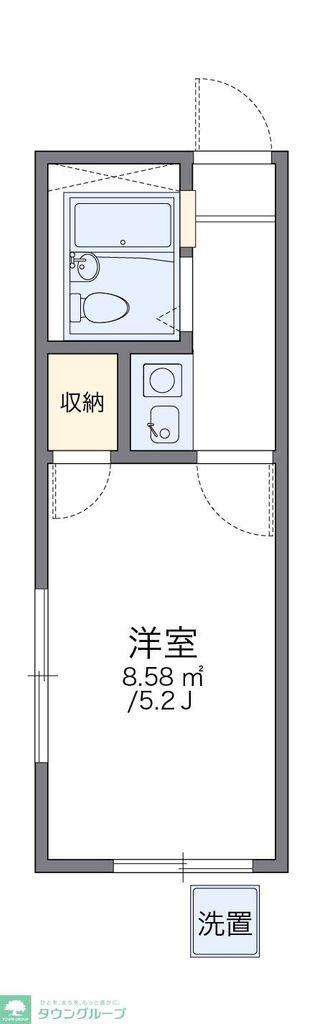レオパレス北新宿(1K/1階)の間取り写真