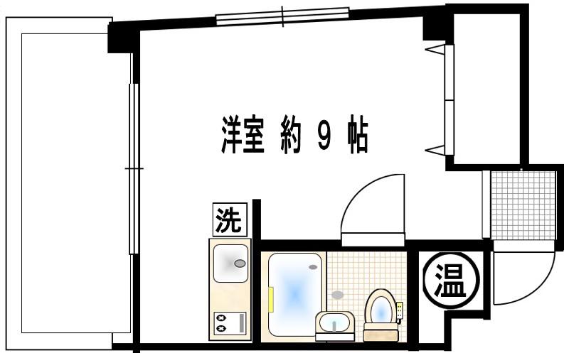 第2エントピアコート麻布ふるりのべ(ワンルーム/4階)の間取り写真