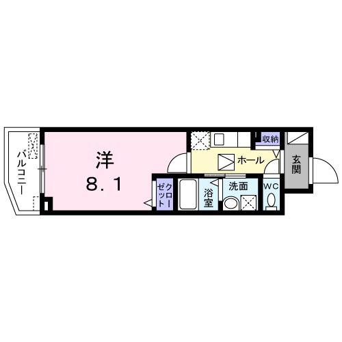 GRACE.S.K.TROIS(1K/1階)の間取り写真