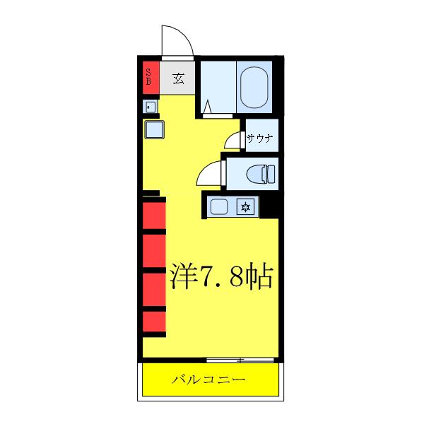 MA CACHETTE(1K/2階)の間取り写真