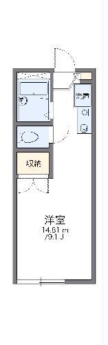 レオパレス高雄(1K/2階)の間取り写真