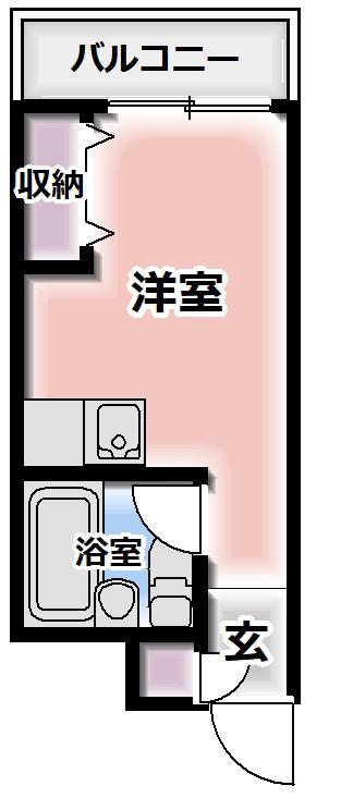 プレアール大和田(ワンルーム/3階)の間取り写真