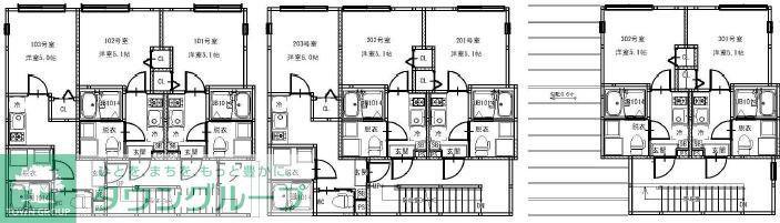 平井2丁目アパート(1K/1階)の間取り写真