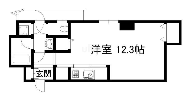 グランエターナ京都(ワンルーム/7階)の間取り写真