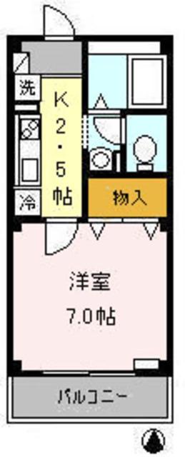 アトリオ トモ壱番館(1K/1階)の間取り写真