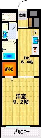 ディアーナ(1DK/3階)の間取り写真