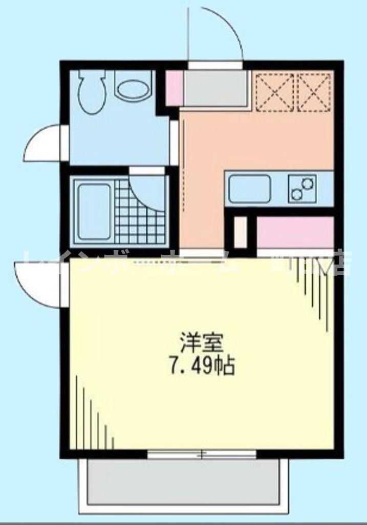 LA BERCEAU(1K/1階)の間取り写真