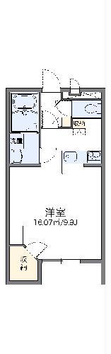 レオパレスステビア(1K/1階)の間取り写真