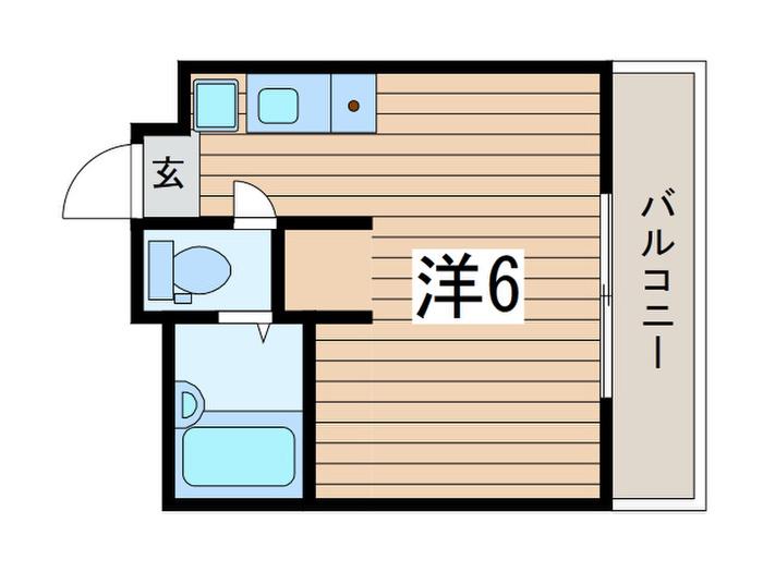 Y&Y長津田(ワンルーム/3階)の間取り写真