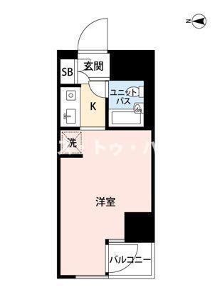 江戸川橋センチュリープラザ21(ワンルーム/9階)の間取り写真