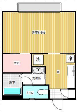 エクセルハイツ(1K/1階)の間取り写真