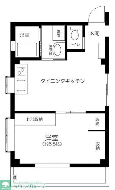 リアノーム・K(1DK/2階)の間取り写真
