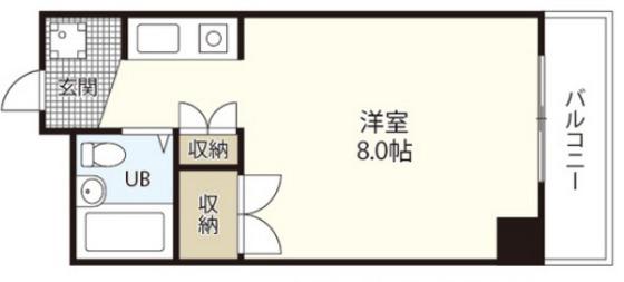 アンシャンテ住吉(ワンルーム/9階)の間取り写真