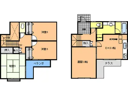 エトワール高萩(4DK)の間取り写真