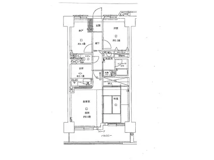 ライオンズマンション広瀬通(2SLDK/14階)の間取り写真