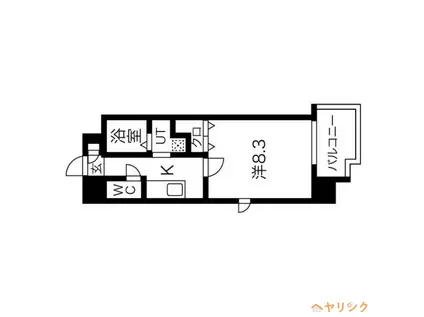 NORITAKE RISE(1K/9階)の間取り写真