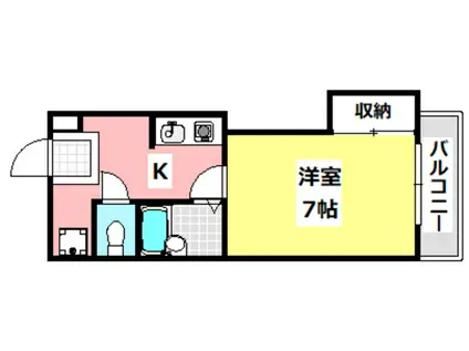 中村10番館(1K/2階)の間取り写真