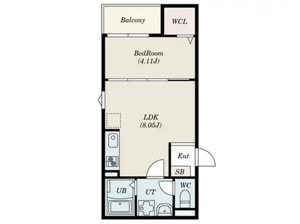 FSTYLE高井田元町(1LDK/2階)の間取り写真