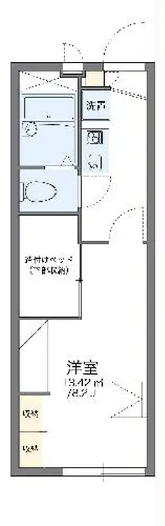 レオパレスサカワ 1階階 間取り