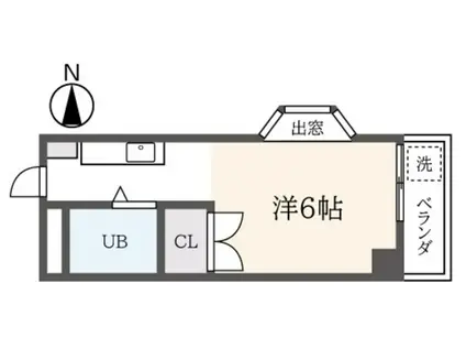 ジュネスハイム(ワンルーム/1階)の間取り写真