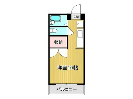 サンコート神宮東(ワンルーム/5階)の間取り写真