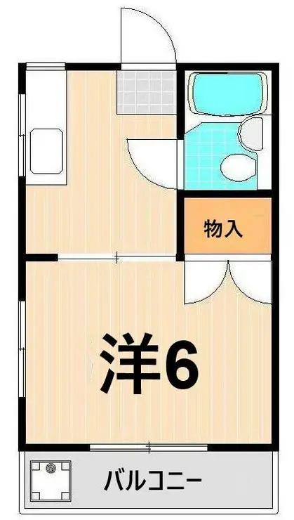 第2成和ハイツ 2階階 間取り