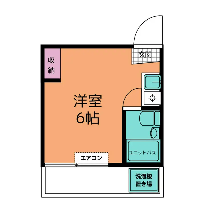 カスティル松葉 2階階 間取り