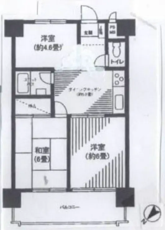 セザール五反田 4階階 間取り