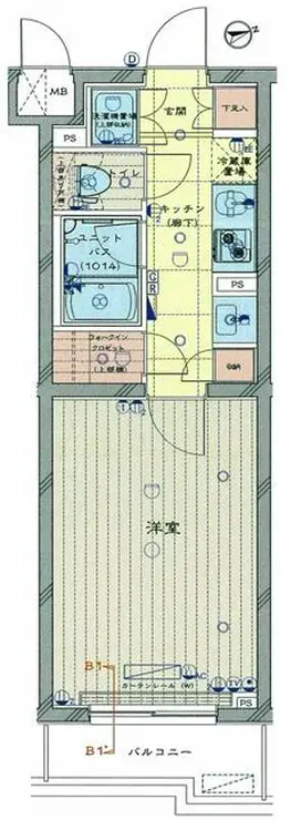 ルーブル中馬込弐番館 2階階 間取り
