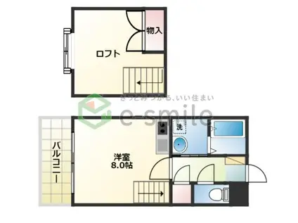 日吉壱番館(ワンルーム/8階)の間取り写真