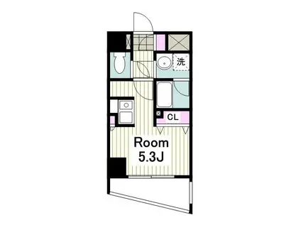 プレディアスタイル横濱沢渡(1K/6階)の間取り写真