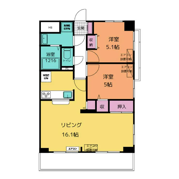 セレーノ湘南 5階階 間取り