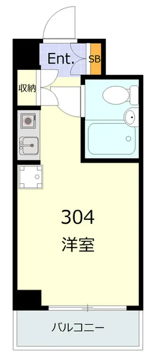 パークノヴァ横浜弐番館 3階階 間取り