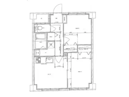 元町ハイツ北23条(2DK/2階)の間取り写真