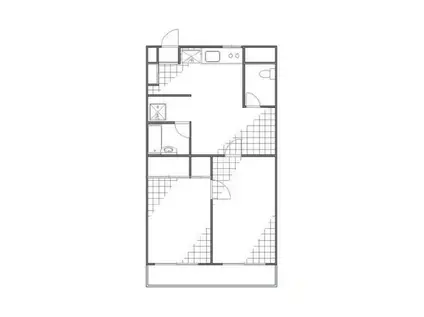 グレース百合丘(2LDK/1階)の間取り写真