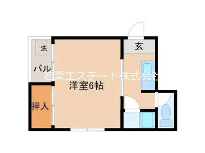 BASE.W(1K/4階)の間取り写真