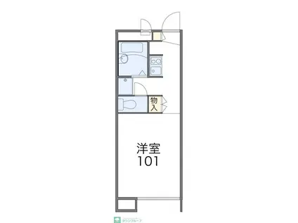 レオパレスエクセル(1K/2階)の間取り写真
