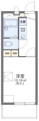レオパレスグランパルク小柳(1K/2階)の間取り写真