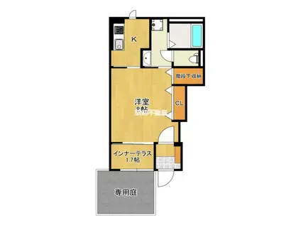 CIEL ETOILEシエルエトワール(1K/1階)の間取り写真