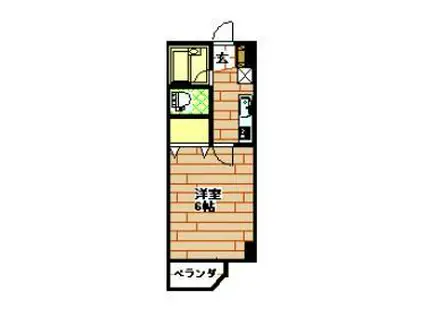 マンションプルミエ(1K/4階)の間取り写真