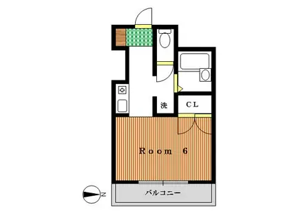 天野屋ビル(1K/3階)の間取り写真