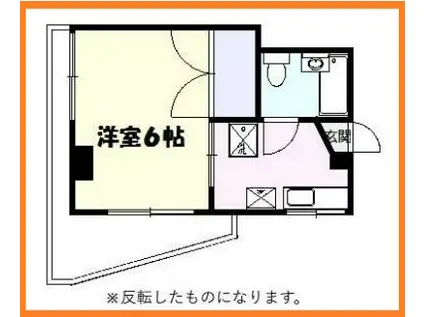 サンハイム(1K/1階)の間取り写真